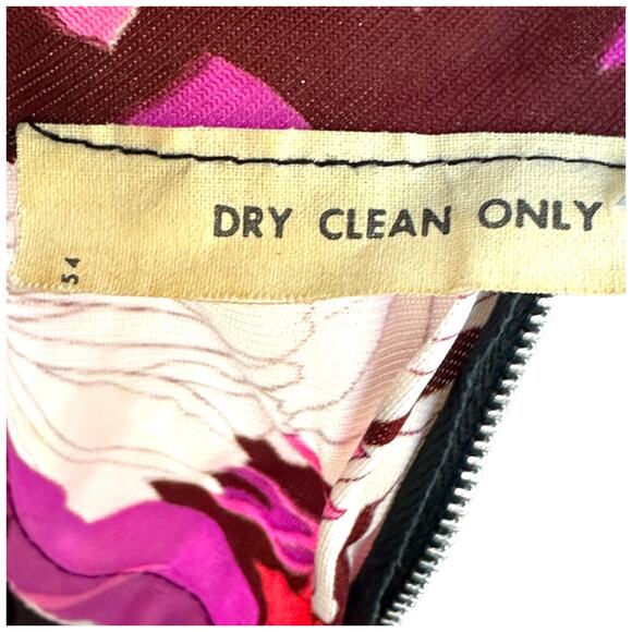 Vintage 60s 70s Psychedelic Mod Style Pink Mod Flower Maxi Dress Hostess Gown - Picture 14 of 16